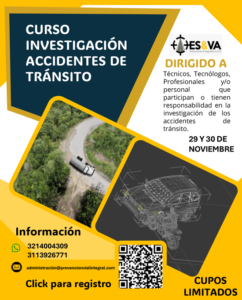 Curso investigación accidentes de tránsito